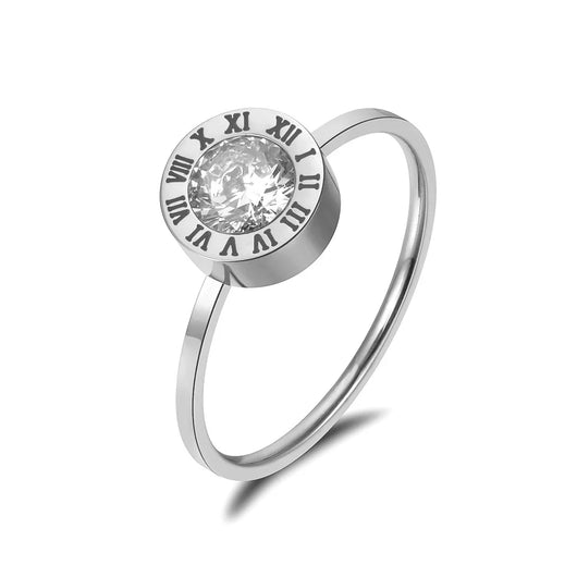 Roman Numeral Ring - Silver
