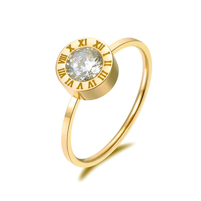 Roman Numeral Ring - Gold