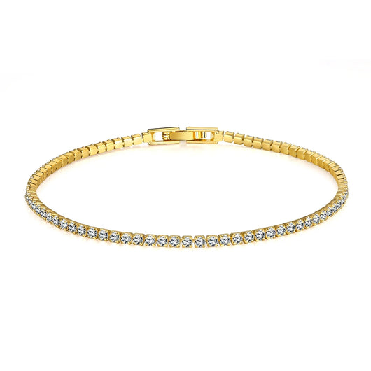 Classic Tennis Bracelet - Gold 2mm