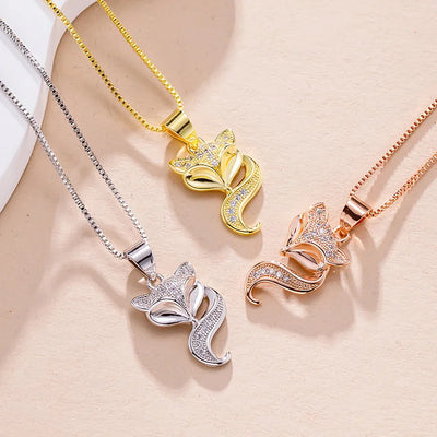 Fox Pendant Necklace
