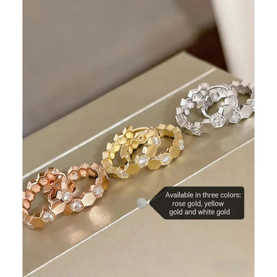 Honeycomb Hoop Earrings