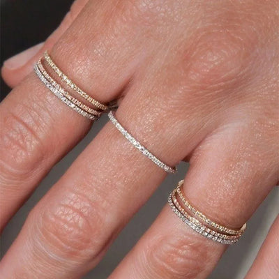 Micro Pave Stacking Ring