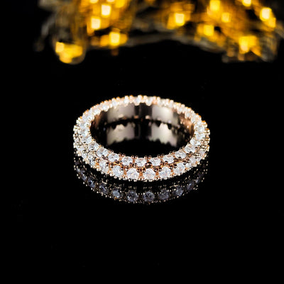 Luxe Pave Eternity Ring - Rose Gold