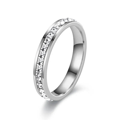 Classic CZ Eternity Band - Silver