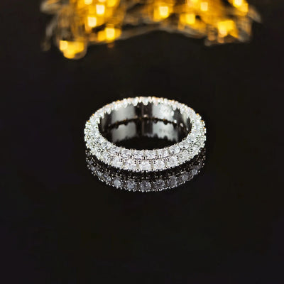 Luxe Pave Eternity Ring - Silver