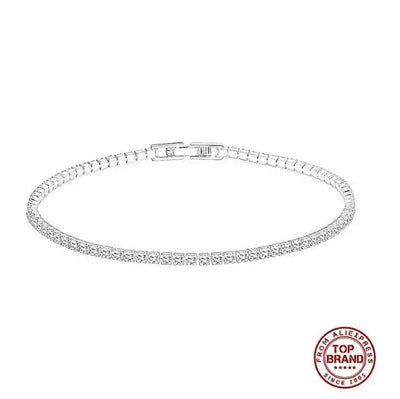 Classic Tennis Bracelet - Silver 2mm
