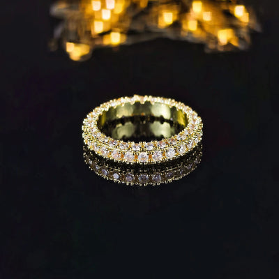 Luxe Pave Eternity Ring - Gold