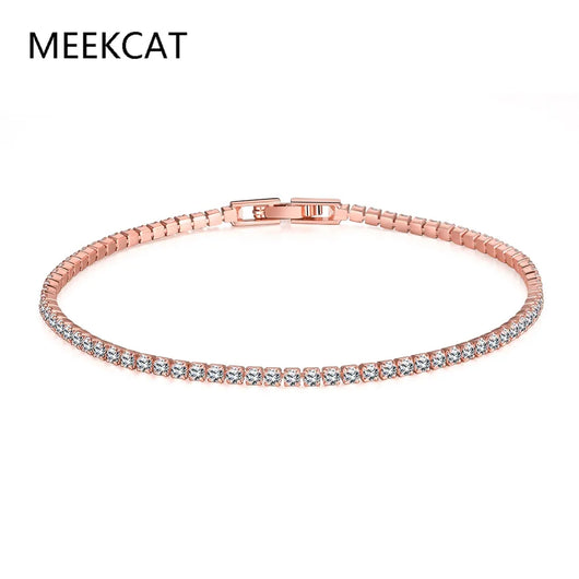 Classic Tennis Bracelet - Rose Gold 2mm