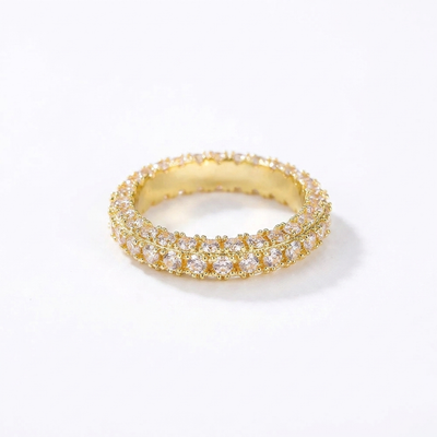 Luxe Pave Eternity Ring - Gold