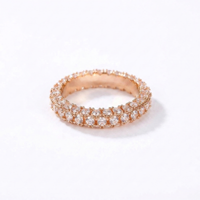Luxe Pave Eternity Ring - Rose Gold
