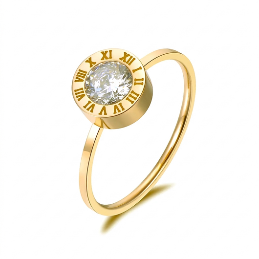 Roman Numeral Ring - Gold