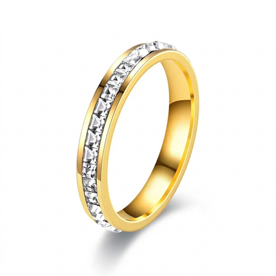 Classic CZ Eternity Band - Gold