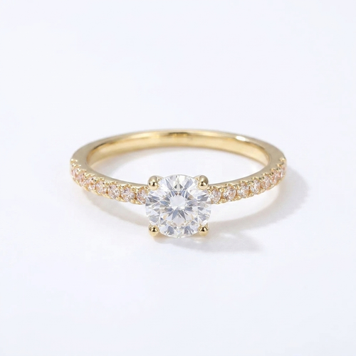 Pavé Solitaire Ring