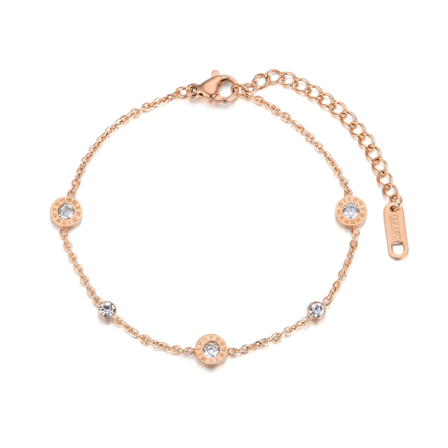 Roman Numeral Charm Bracelet