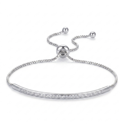 Pavé Bar Slider Bracelet