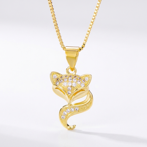 Fox Pendant Necklace