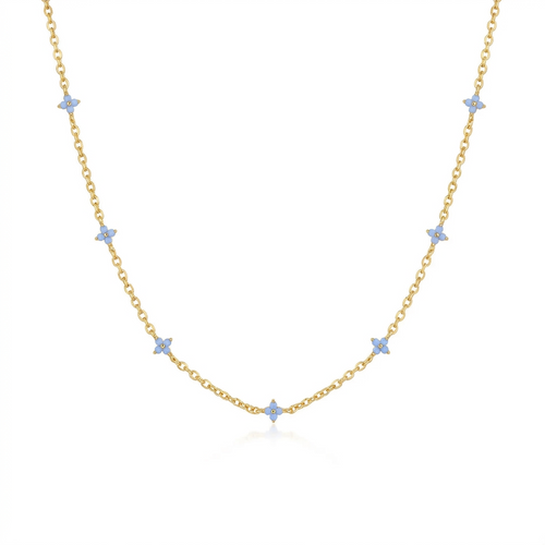 Petite Flower Choker Necklace