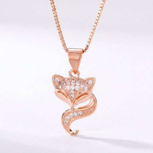 Fox Pendant Necklace