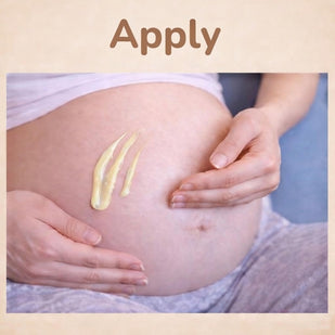 1. Apply to stretch mark areas